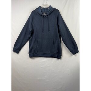 Hollywood The Jean People Hoodie Mens XL Navy Herringbone Pullover